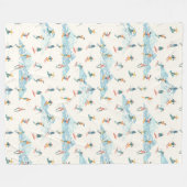 冬スキー雪山パターンスポーツ フリースブランケット (正面(横))