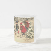 冬スキー フロストグラスマグカップ (正面右)