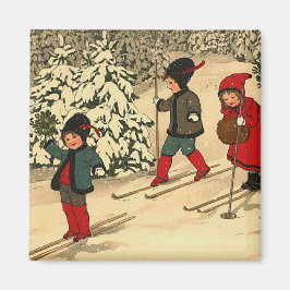 冬スキー マグネット