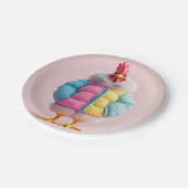 冬スタイリッシュのフグカラフルジャケットの鶏肉 ペーパープレート (アングル)