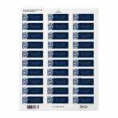 冬スタイリッシュの結婚式RSVP住所 シール (フルシート)