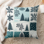 冬スタイルパターン（の模様が）ある枕クッション クッション (ブランケット)