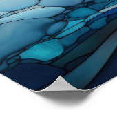 冬ステンドグラスのポスター ポスター (角)