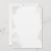 冬トナカイのクリスマスバースデーパーティーフローラ 招待状 (裏面)