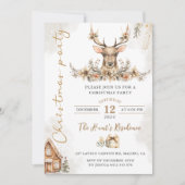 冬トナカイフローラクリスマスパーティー 招待状 (正面)