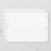 冬トナカイ誕生日写真サンキューカード サンキューカード (裏面)