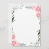 冬トラックベビーシャワー招待状フローラ 招待状 (裏面)