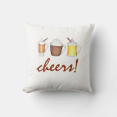 冬ドリンククリスマスエッグノグバターラム クッション (正面)