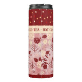 冬ドリンク熱タンブラーフローラバラ タンブラー (裏面)