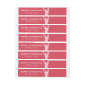 冬ニットのクリスマストナカイ ラップアラウンドラベル (シート)