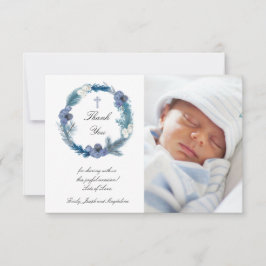 冬バプテスマサンキューカード 招待状