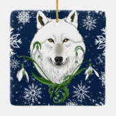 冬バラドラゴン セラミックオーナメント (裏面)