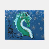 冬バラドラゴン ドアマット (正面)