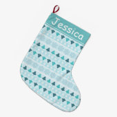 冬パターン ラージクリスマスストッキング (正面 (吊り時))