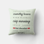 冬パーソナライズされたの天気ホリディピロー クッション (裏面)