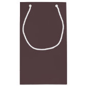 冬パーソナライズされたの結婚式アイディアありがとう スモールペーパーバッグ (裏面)