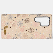 冬パーソナライズされたの除害 SAMSUNG GALAXYケース (裏面横)