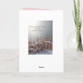 冬パーソナライズされた池誕生日カードテンプレート カード (裏面)