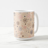 冬パーソナライズされた雪 コーヒーマグカップ (正面右)