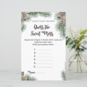 冬ピネコーンベビシャワーゲーム印刷 (スタンド正面)