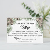 冬ピネコーンベビーシャワーカード エンクロージャーカード (スタンド正面)