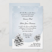 冬ピネコ結婚ネス 招待状 (正面/裏面)