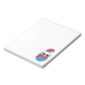 冬フクロウメモ帳 ノートパッド (回転)