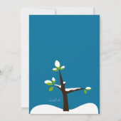 冬フクロウ招待状 招待状 (裏面)