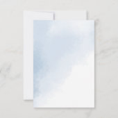 冬フクロウ水彩赤ちゃんシャワーありがとう サンキューカード (裏面)