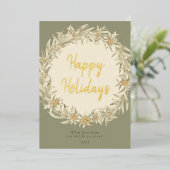 冬フローラエーデルワイスアルパイン 箔シーズンカード (立ち正面)