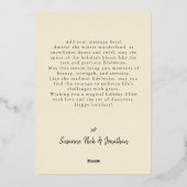 冬フローラエーデルワイスアルパイン 箔シーズンカード (裏面)