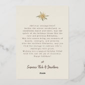 冬フローラエーデルワイスアルパイン 箔シーズンカード (裏面)