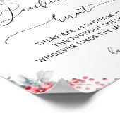 冬フローラベビーシャワーおしゃぶり狩りゲーム ポスター (角)