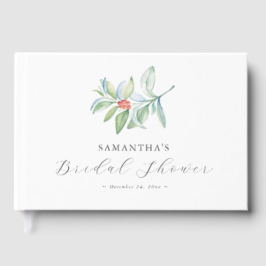 冬ブライダルシャワーテーマゲストブック ゲストブック (正面)