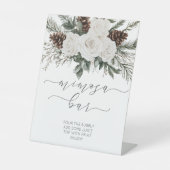 冬ブライダルシャワーミモサバー 台座サイン (正面)