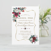 冬ブルゴーニュフローラパイン金ゴールドリハーサルディナー 招待状 (スタンド正面)