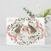 冬ブーケ |水彩植物写真 シーズンカード (スタンド正面)