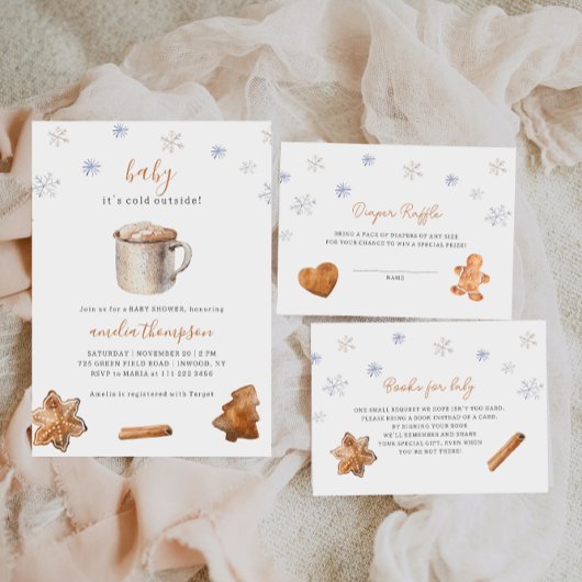 冬ベビーおむつラッフルエンクロージャカード エンクロージャーカード