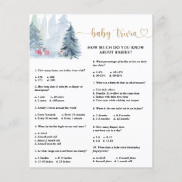 冬ベビートリビア |赤ちゃんシャワーゲーム