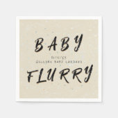 冬ベビー散水 | クリームスノー スタンダードカクテルナプキン (正面)