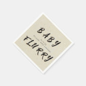 冬ベビー散水 | クリームスノー スタンダードカクテルナプキン (角)