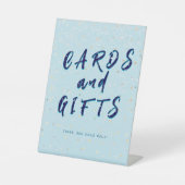 冬ベビー散水 | 雪のぼやけカード&ギフト 台座サイン (正面)