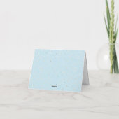 冬ベビー散水 | 雪ぼやけサンキューカード サンキューカード (裏面)