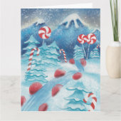 冬ペパーミントランド挨拶カード カード (正面)