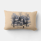 冬ポリエステル腰神経の枕13" x 21 " ランバークッション (裏面)