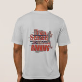 冬マラソンにランニング向けて Tシャツ (裏面)