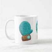 冬ミトンかわいいスノーフレークのミトン コーヒーマグカップ (左)