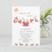 冬メリークリスマス雪だるま水の色のベビー翔 招待状 (スタンド正面)