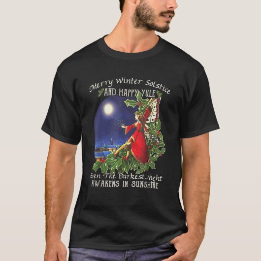 冬メリー至とハッピーユール(キリスト降誕祭) Tシャツ (正面)