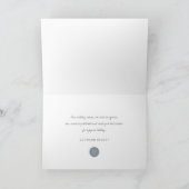 冬モダンのクリスマスタウンビジネス シーズンカード (内部)